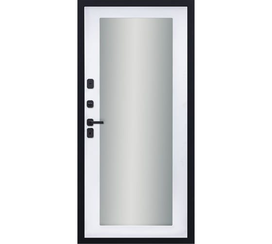 Дверь DIVA 97/1 2050x860 мм, зеркало, левая, Дуб натуральный - Д20 Белый Софт УТ-00083927