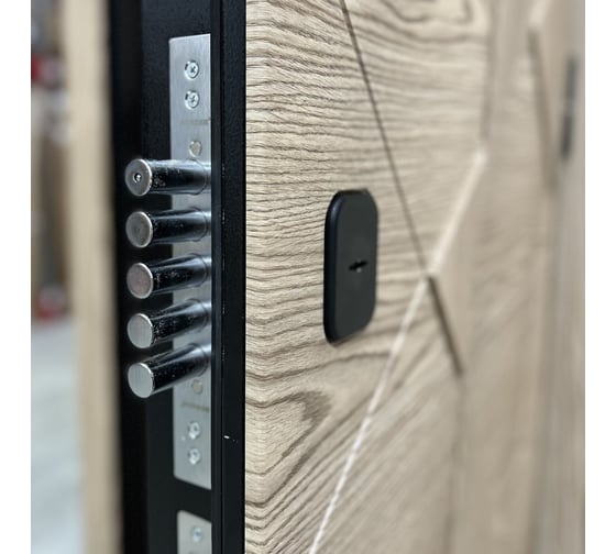 Дверь DIVA 97/1 2050x860 мм, зеркало, левая, Дуб натуральный - Д20 Белый Софт УТ-00083927