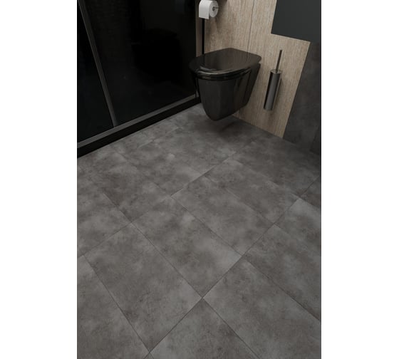 Водостойкий SPC ламинат Cronaplast Stone 4V Торнадо Дымчатый (600х300х4 мм) 10 шт. на 1,8 м2 S004