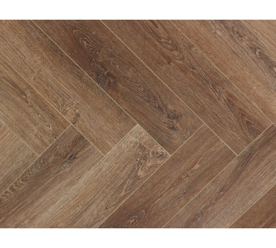Водостойкий SPC ламинат Cronaplast Herringbone 4V Дуб Бордо Н006 ёлка (640х128х4,5 мм) 16 шт. на 1,31 м2 H006
