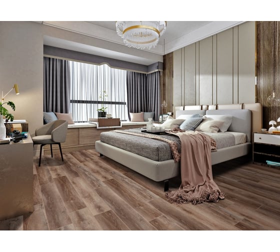 Водостойкий SPC ламинат Cronaplast Wood 4V Дуб Охрид (1200х180х4 мм) 10 шт. на 2,16 м2 W019