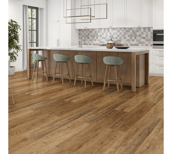 Водостойкий SPC ламинат Cronaplast Wood 4V Робуста (1200х180х4 мм) 10 шт. на 2,16 м2 W015