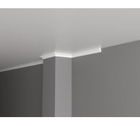 Потолочный карниз Decor-Dizayn ударопрочный влагостойкий под покраску 19Х19Х2000мм DD26 17977855