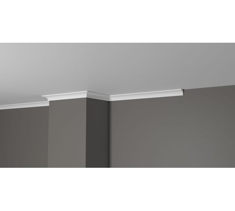 Потолочный карниз Decor-Dizayn ударопрочный влагостойкий под покраску 19Х19Х2000мм DD26