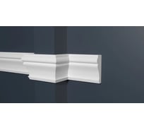 Стеновой молдинг Decor-Dizayn ударопрочный влагостойкий под покраску 59Х21Х2000мм 161А