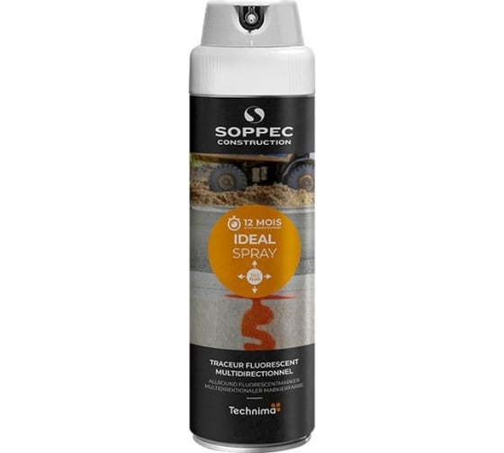 Аэрозольный флуоресцентный маркер Soppec Ideal Spray 360 белый 141800