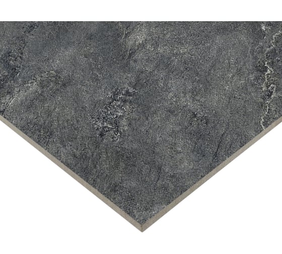 Глазурованный керамогранит LCM Ajax Black 80x80 см 1,92 м2 3 шт в уп матовый цвет черный 8080AJA99M