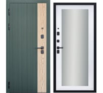 Дверь DIVA 74 Зеркало 2050x860 Левая Дуб Олива софт - Д20 Белый софт УТ-00083747