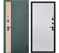 Дверь DIVA 74 2050x860 Правая Дуб Олива софт - Н7 Белый софт УТ-00081019