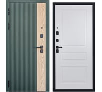 Дверь DIVA 74 2050x960 Левая Дуб Олива софт - Н13 Белый софт УТ-00081902