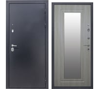 Дверь DIVA 40 Зеркало 2050x860 Правая Титан - Д6 Дуб филадельфия УТ-00082125 УТ-00083095