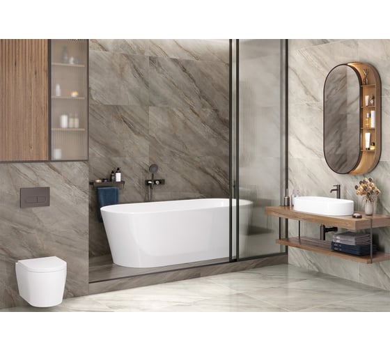 Полированный керамогранит LCM Marmorise Marron 60x120 см 60120MAE21P