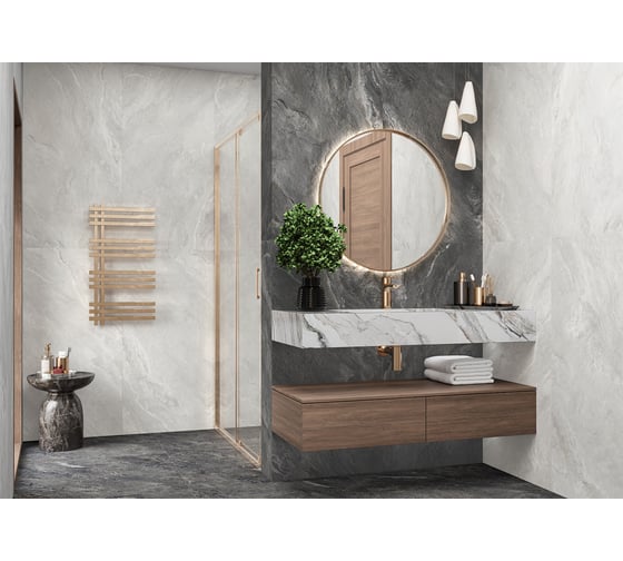 Глазурованный керамогранит LCM Argenta Graphite 60x120 см 60120RGE25M
