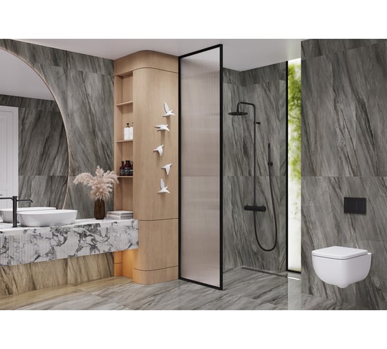 Полированный керамогранит LCM Marmorise Graphite 60x120 см 60120MAE25P