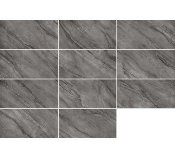 Полированный керамогранит LCM Marmorise Graphite 60x120 см 60120MAE25P