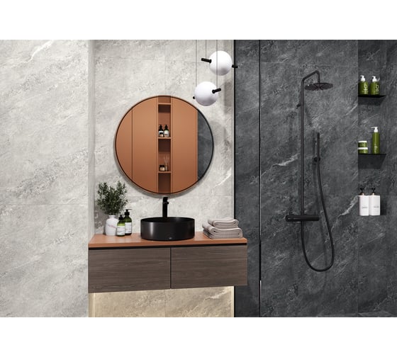Глазурованный керамогранит LCM Ajax Black 60x120 см 60120AJA99M