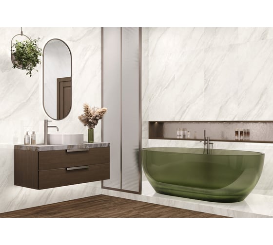 Полированный керамогранит LCM Marmorise Gray 60x120 см 60120MAE15P