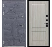 Дверь DIVA 97/3 2050x860 левая, Дуб Графит - Д7 Дуб филадельфия крем УТ-00084010