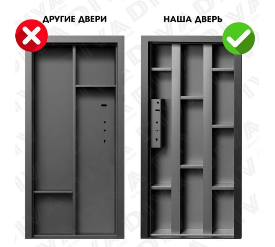 Дверь DIVA 510 2050х960 правая, Антик медь - Д01 Бетон светлый УТ-00083453