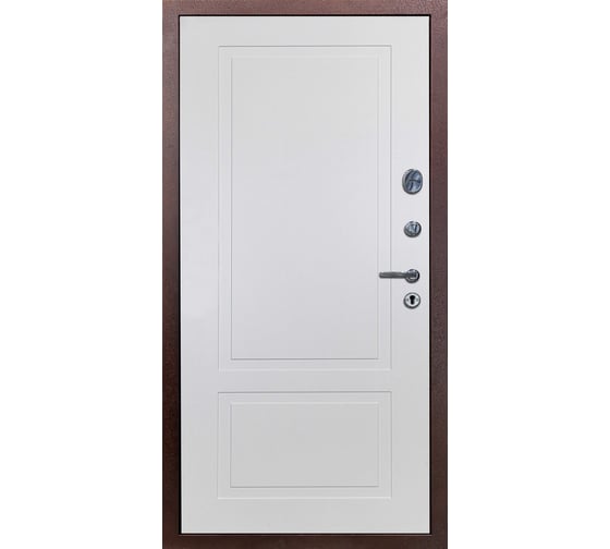 Дверь DIVA 510 2050х960 правая, Антик медь - Н7 Белый софт УТ-00084072