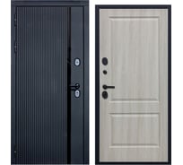 Дверь DIVA ДХ-46 2050x960 левая, Черный кварц - Д7 Дуб филадельфия крем УТ-00084088