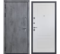 Дверь DIVA 48 2050x860 мм, левая, Бетон темный - Н7 Белый Софт УТ-00073997