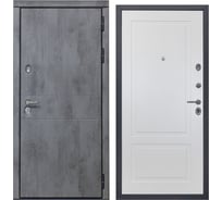 Дверь DIVA 48 2050x860 мм, правая, Бетон темный - Н7 Белый Софт УТ-00083445
