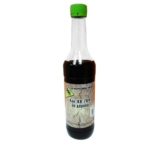 Лак ХВ-784 АО "Антикоррозийные пигменты" по дереву, янтарь, 0,5 л 004Я05 1
