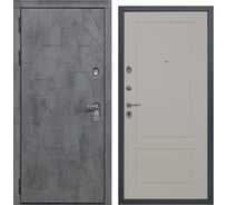 Дверь DIVA 51 2050x860 Левая Бетон Темный - Н7 Софт Шампань УТ-00078822