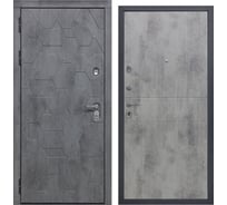 Дверь DIVA 51 2050x960 Левая Бетон Темный - Д01 Бетон Светлый УТ-00084053
