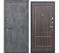Дверь DIVA 51 2050x860 Правая Бетон Темный - Д7 Дуб филадельфия шоколад УТ-00084059