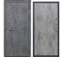 Дверь DIVA 51 2050x860 Правая Бетон Темный - Д01 Бетон Светлый УТ-00080311