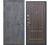 Дверь DIVA 51 2050x960 Левая Бетон Темный - Д7 Дуб филадельфия шоколад УТ-00084060