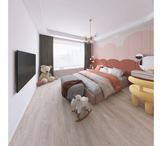 Ламинат FLOORWOOD ЛМ Artego AC5/33 4V 1292x194x8 мм, 3249 Дуб Кортадо 2,005 кв. м. Т0035194