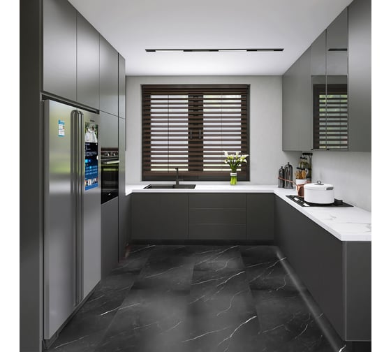 Кварцвиниловая плитка FLOORWOOD SPC Kerama 0,5/43 900 × 600 × 4 мм, 57М41 Самон 2,70 кв.м. Т0033908