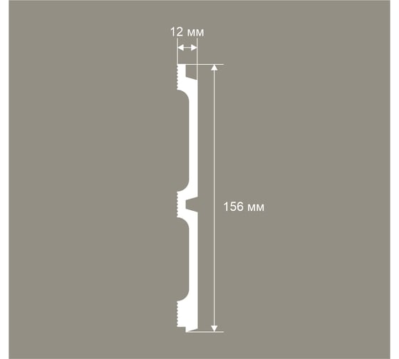 Панель стеновая Cosca Decor 2800х156х12мм. Экополимер RP015 00-00082184
