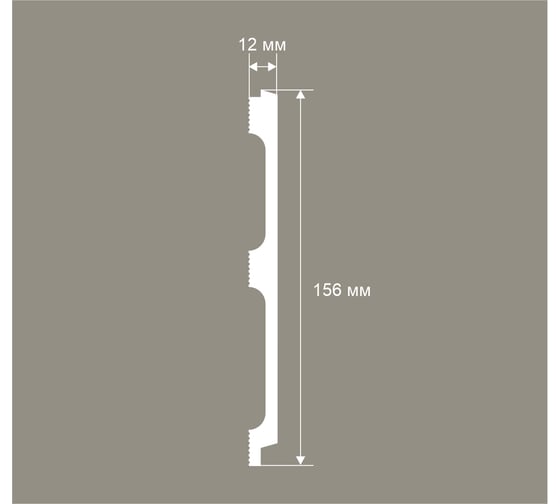 Панель стеновая Cosca Decor 2800х156х12мм. Экополимер RP018 00-00082215