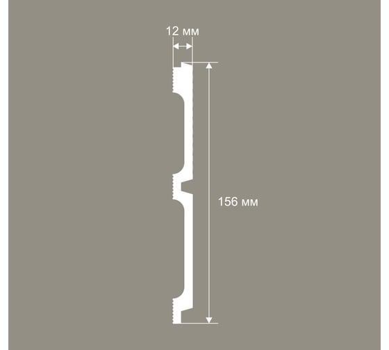 Панель стеновая Cosca Decor 2800х156х12мм. Экополимер RP016 00-00082221