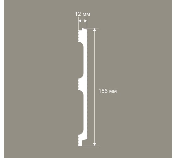 Панель стеновая Cosca Decor 2800х156х12мм. Экополимер RP016 00-00082221
