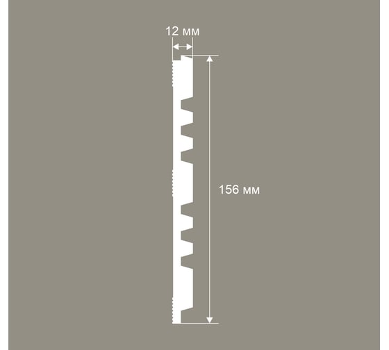 Панель стеновая Cosca Decor 2800х156х12мм. Экополимер RP021 00-00082219