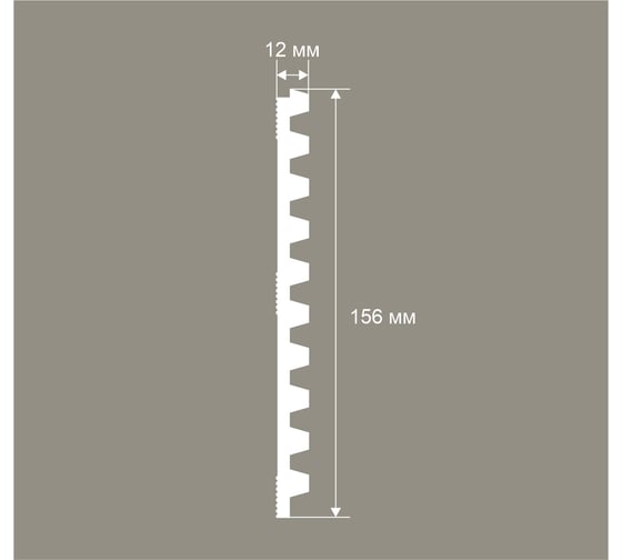Панель стеновая Cosca Decor 2800х156х12мм. Экополимер RP022 00-00082220