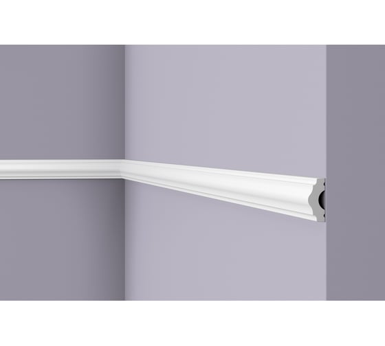 Молдинг WALLSTYL (2000х38х16 мм; белый) NMC WL3