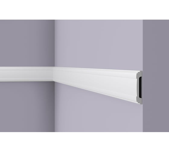 Молдинг WALLSTYL (2000х85х16 мм; белый) NMC WL5 1