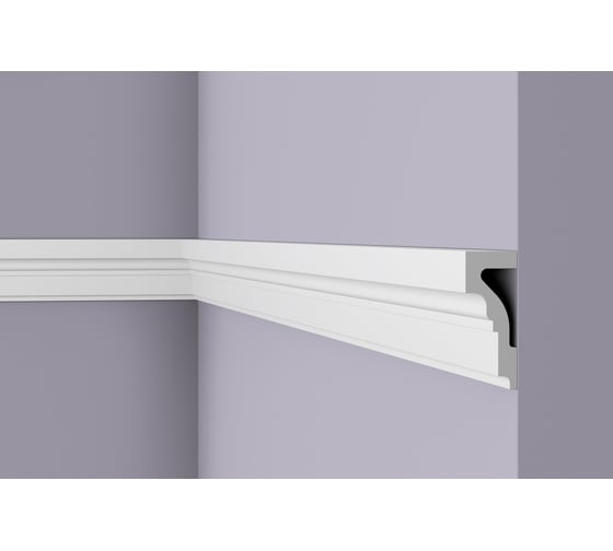 Молдинг WALLSTYL (2000х100х40 мм; белый) NMC WL4 1