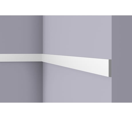 Молдинг WALLSTYL (2000х50х8 мм; белый) NMC FL10