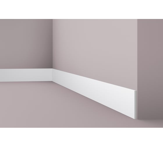 Молдинг WALLSTYL (2000х100х8 мм; белый) NMC FL9
