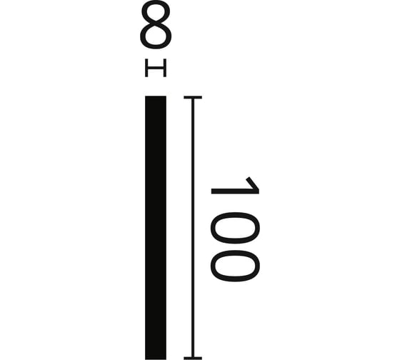 Молдинг WALLSTYL (2000х100х8 мм; белый) NMC FL9