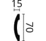 Молдинг WALLSTYL (2000х70х15 мм; белый) NMC WD3 2