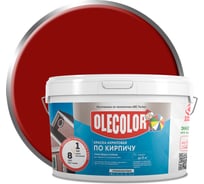 Краска акриловая Olecolor атмосферостойкая по кирпичу красно-коричневый 3 кг 4300015879