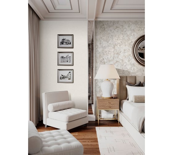 Обои виниловые на флизелиновой основе Laguna (1.06х10 м; 1 рулон) ORNAMY 8010-010